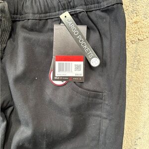 Black Cargo Pocket Pants